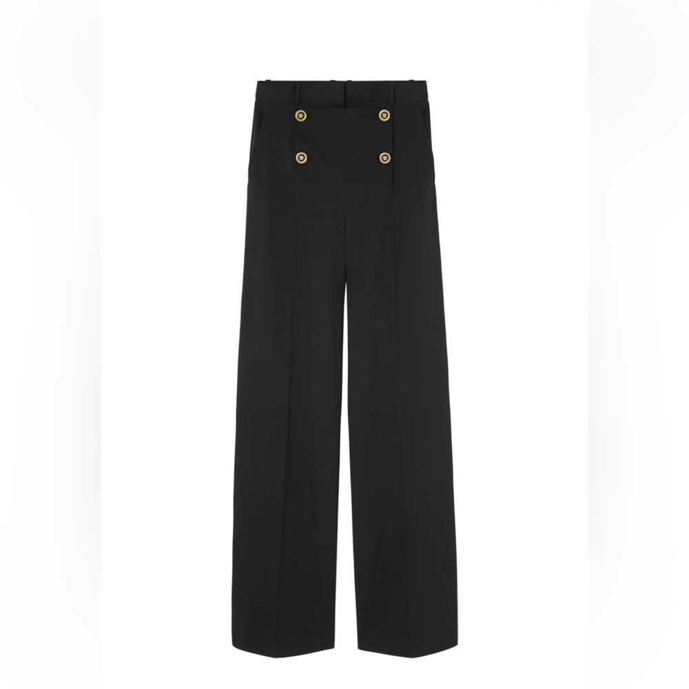 Versace high-waist / wide-leg trousers 40